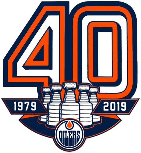 Edmonton Oilers 2018 19 Anniversary Logo iron on paper